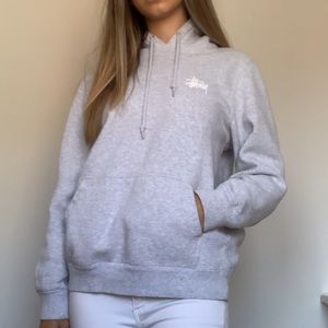 Women’s gray stussy sweater